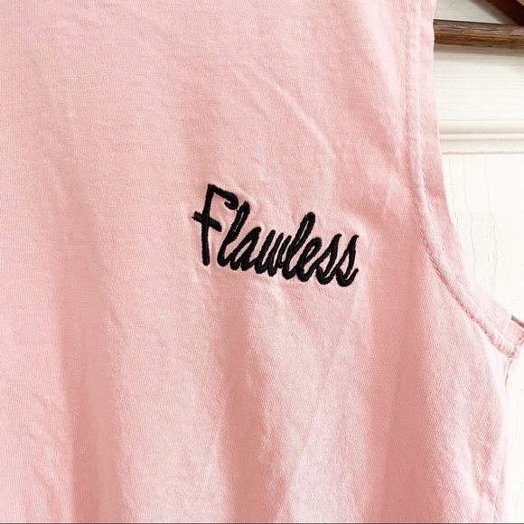 On Fire Flawless Pink Tie Front Crop Top Shirt - Picture 3 of 7